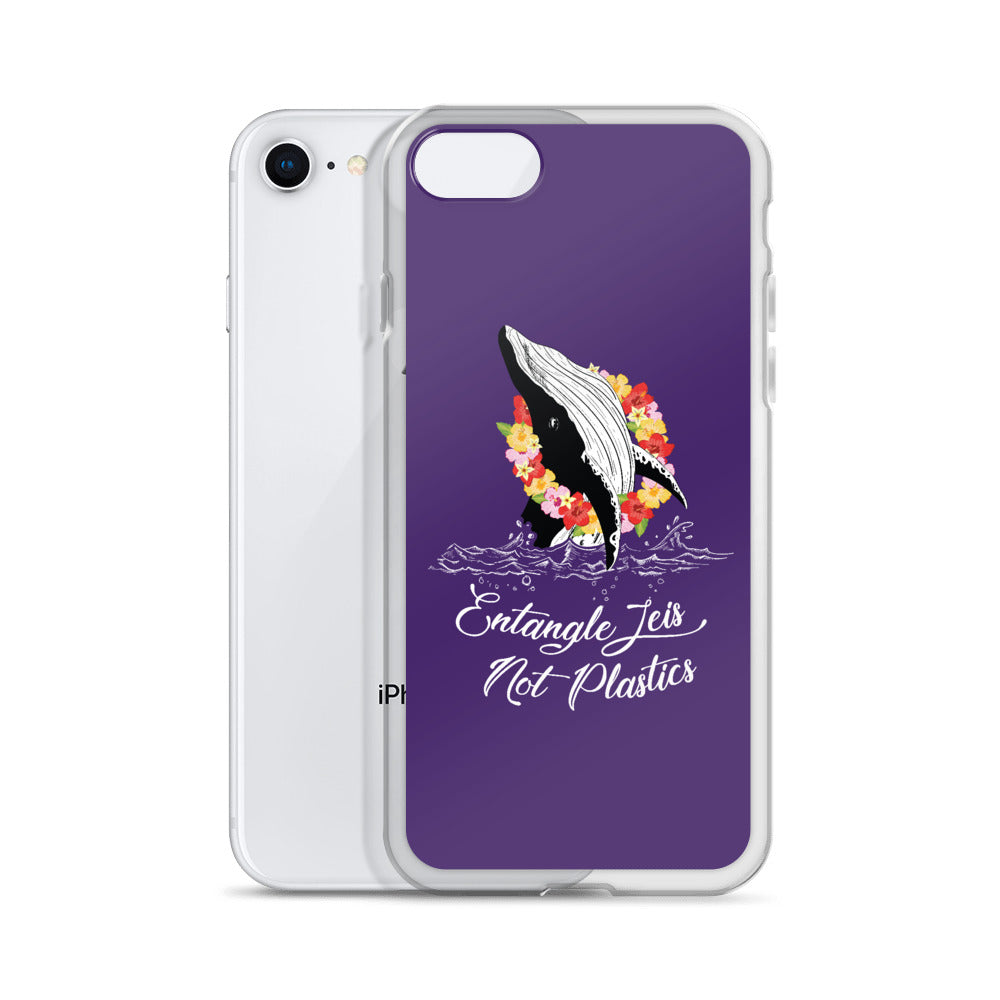 Entangle Leis Not Plastics iPhone Case Purple - Splashing Apparel