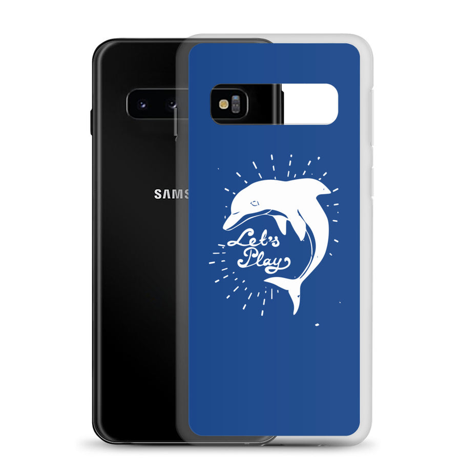 Let's Play Samsung Case Dark Blue - Splashing Apparel