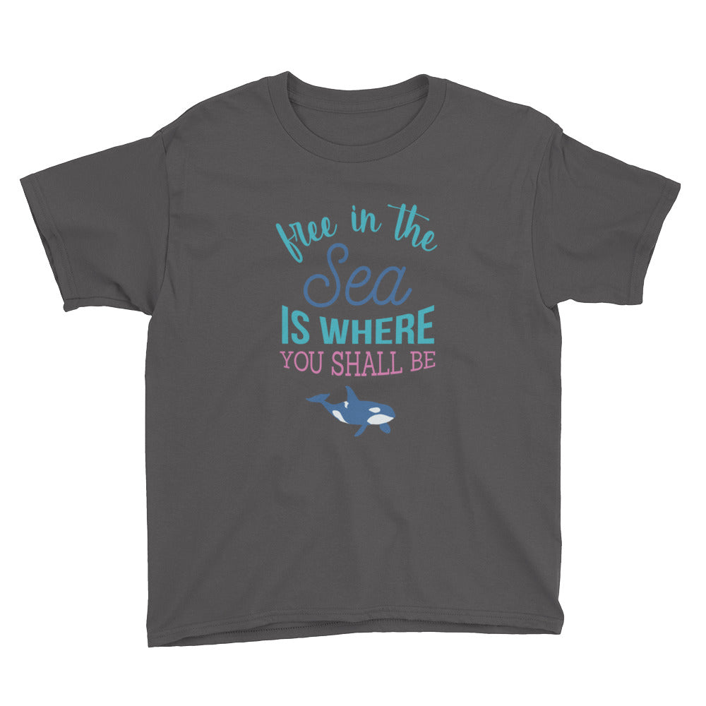 Free in the Sea Kids Shirt - Splashing Apparel
