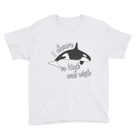Dream in Black and White Kids Shirt - Splashing Apparel