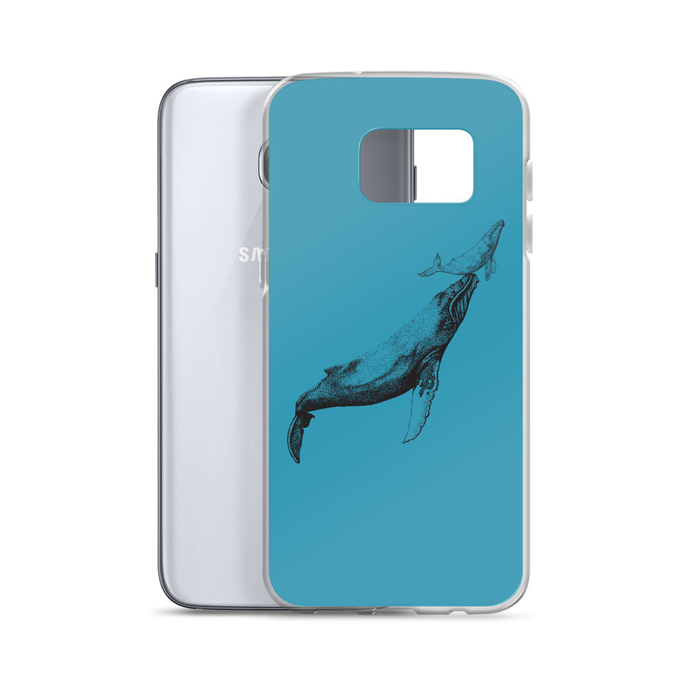 First Breath Samsung Case Blue - Splashing Apparel