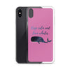 Keep Calm and Love Whales iPhone Case Pink - Splashing Apparel
