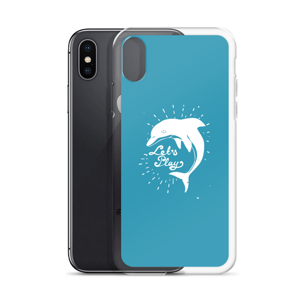 Let's Play iPhone Case Blue - Splashing Apparel