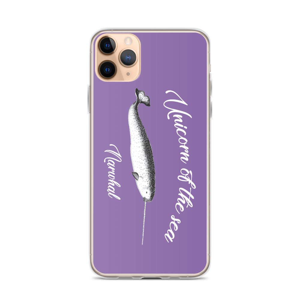 Unicorn of the Sea iPhone Case Purple - Splashing Apparel