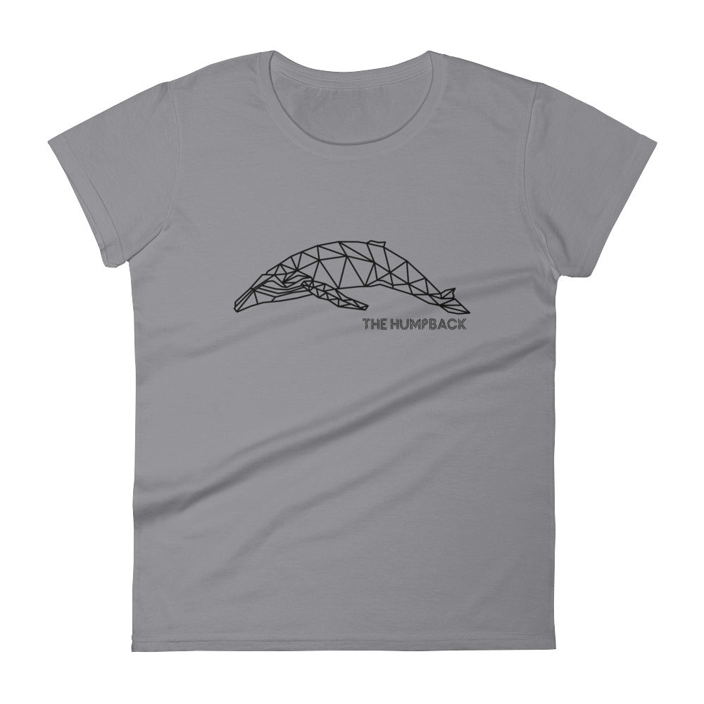 Geometric Humpback Whale Women's Shirt - Splashing Apparel