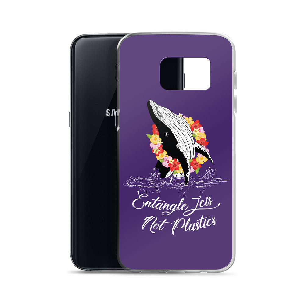 Entangle Leis Samsung Case Purple - Splashing Apparel