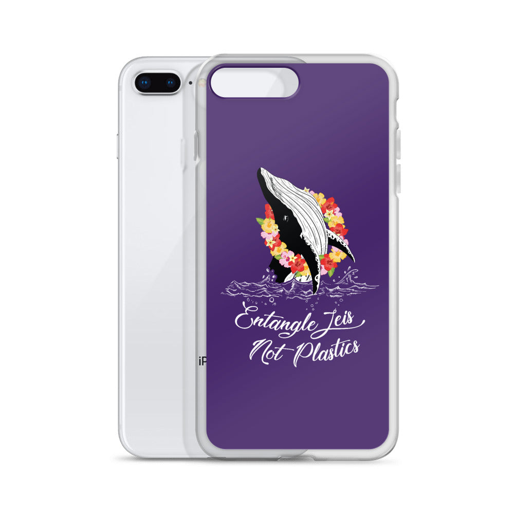 Entangle Leis Not Plastics iPhone Case Purple - Splashing Apparel
