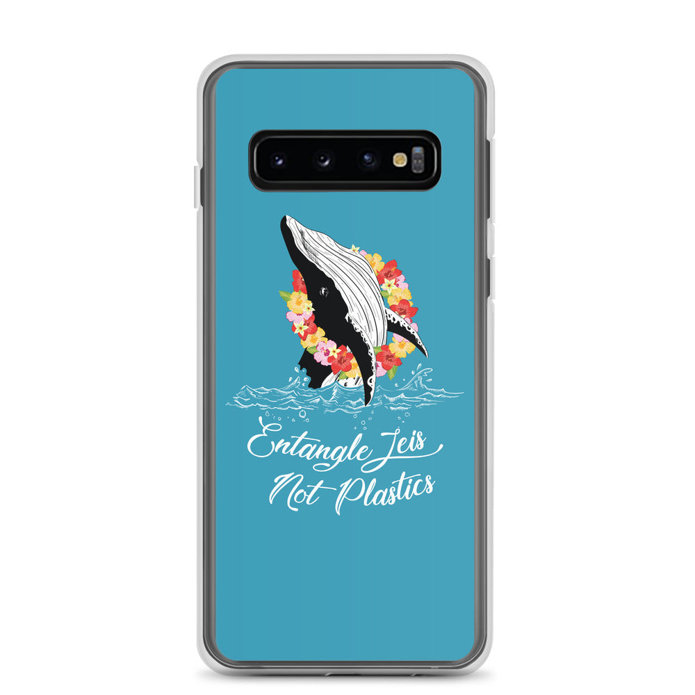 Entangle Leis Samsung Case Blue - Splashing Apparel
