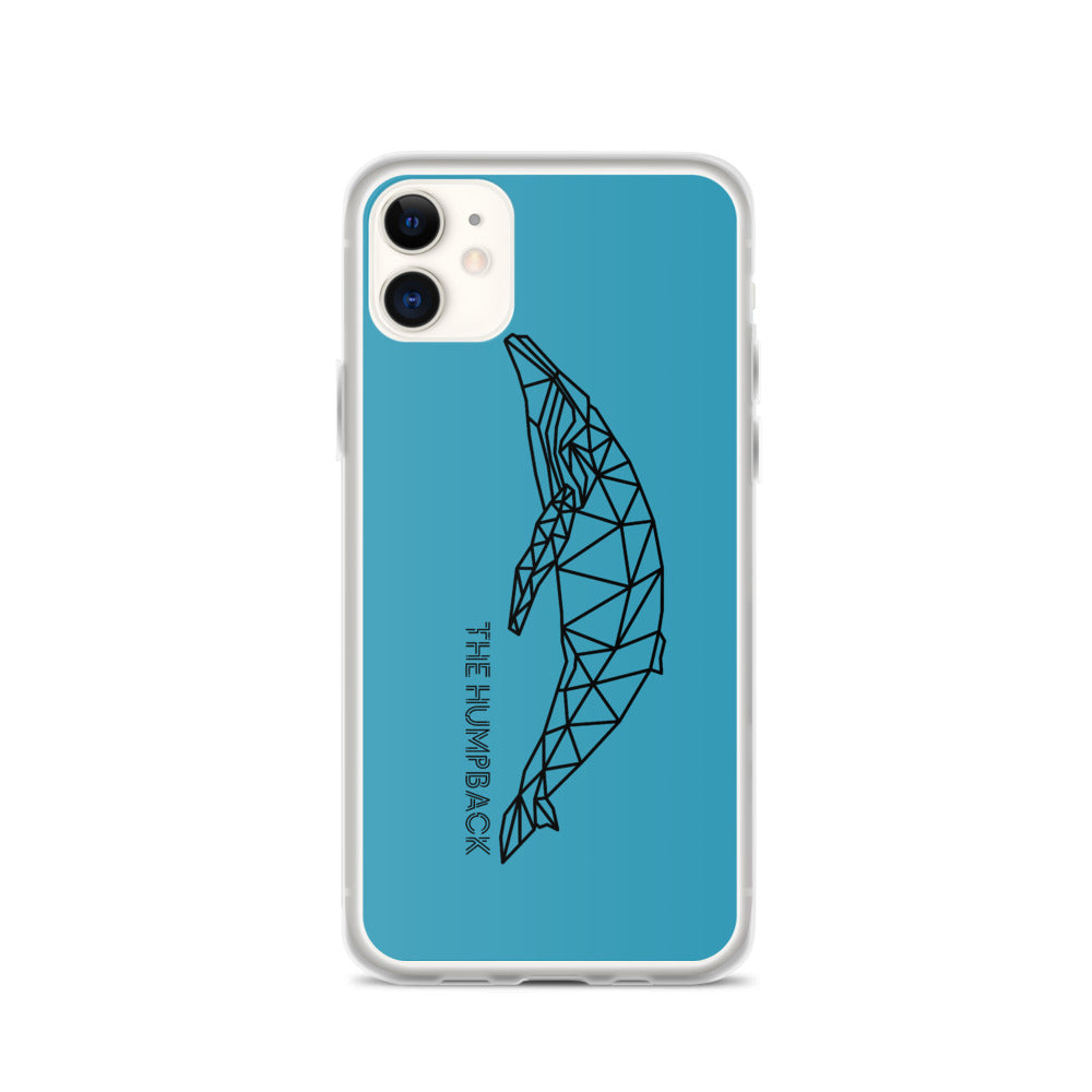 Geometric Humpback iPhone Case Blue - Splashing Apparel