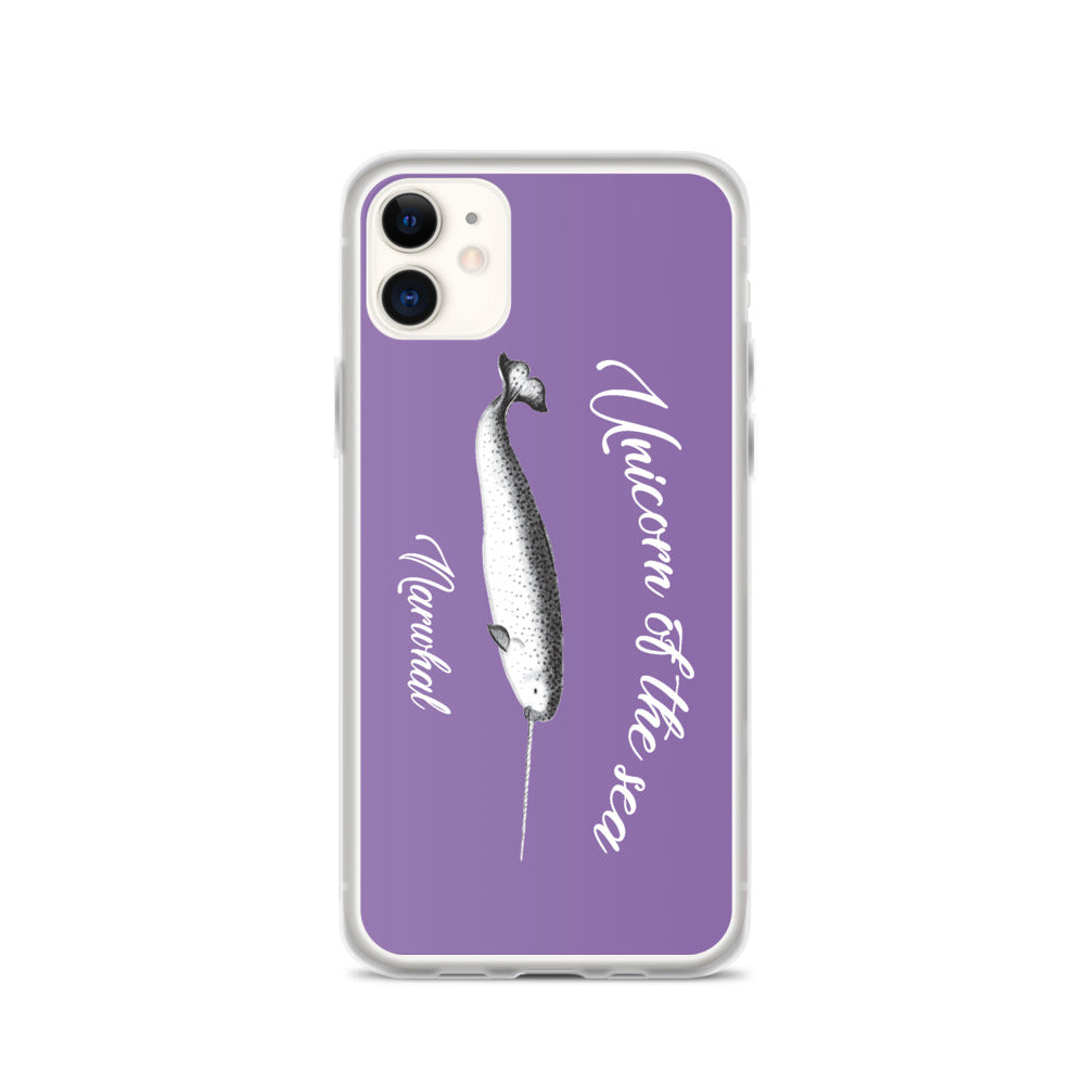 Unicorn of the Sea iPhone Case Purple - Splashing Apparel