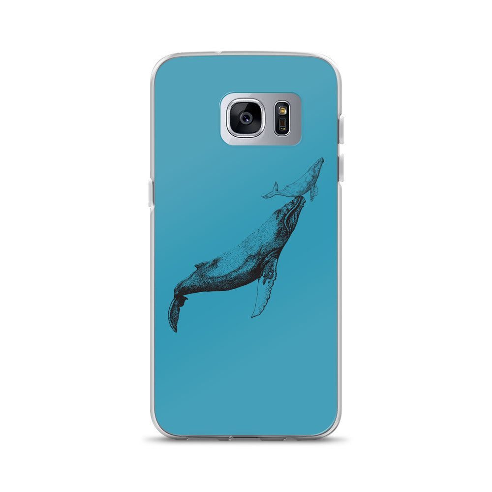First Breath Samsung Case Blue - Splashing Apparel