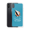 Entangle Leis Not Plastics iPhone Case Blue - Splashing Apparel