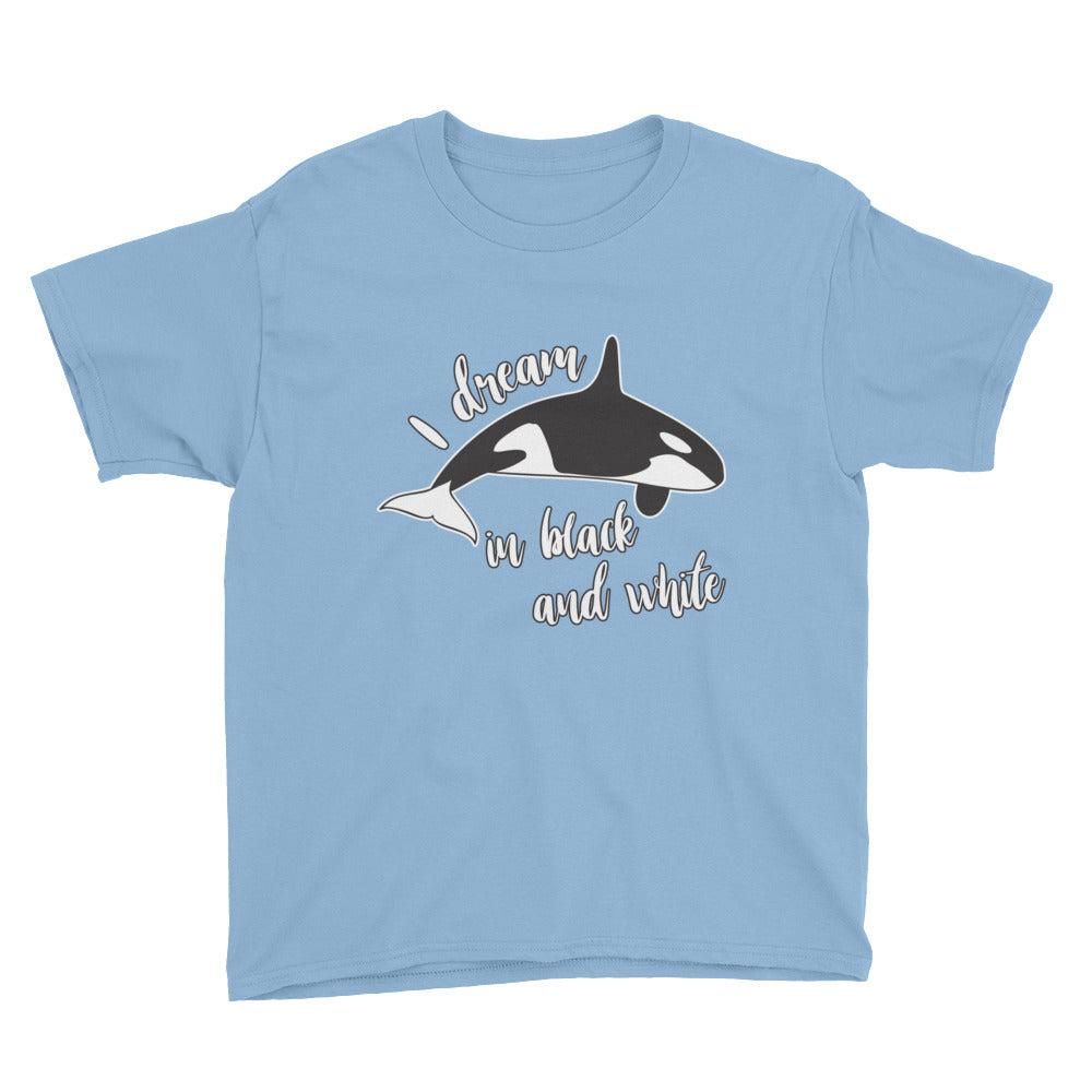 Dream in Black and White Kids Shirt - Splashing Apparel