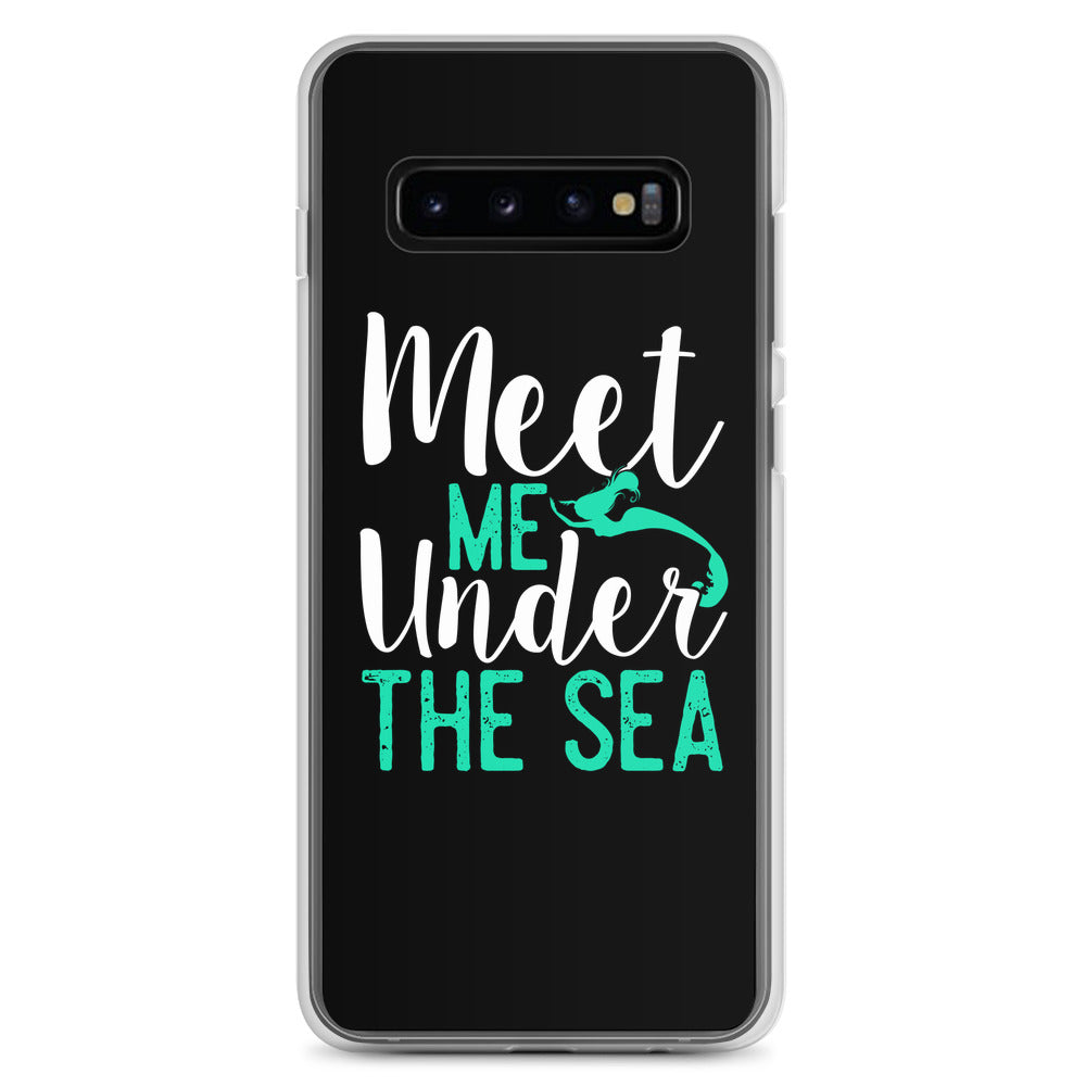 Meet Me Under the Sea Samsung Case Black - Splashing Apparel