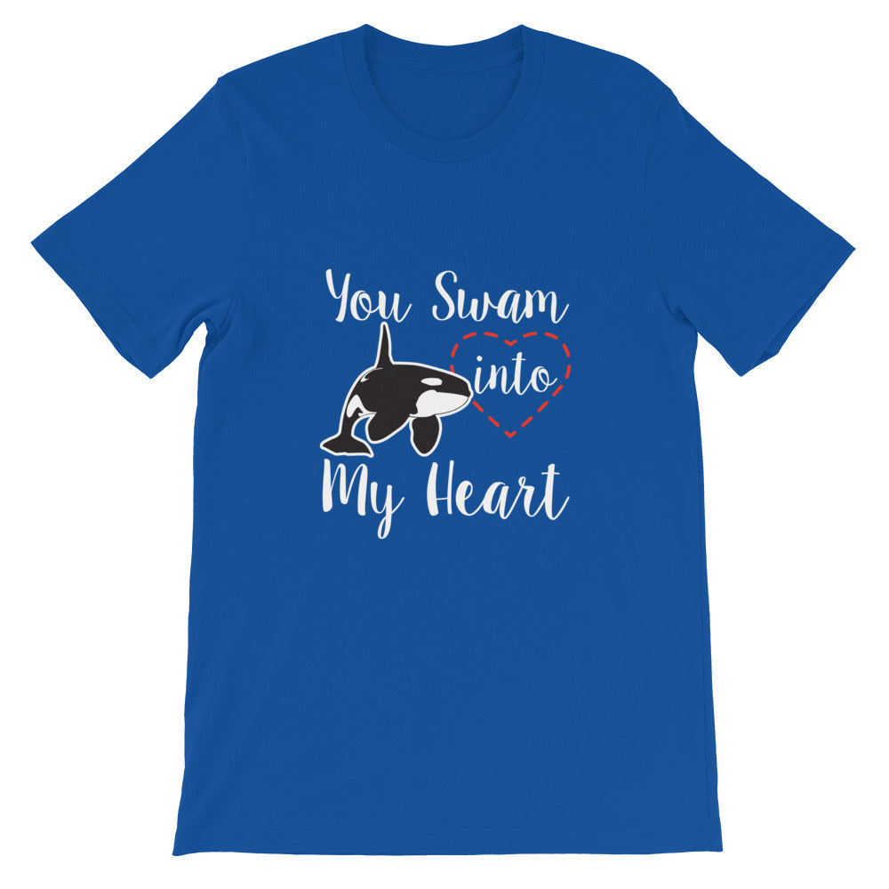You Swam into My Heart T-Shirt - Splashing Apparel