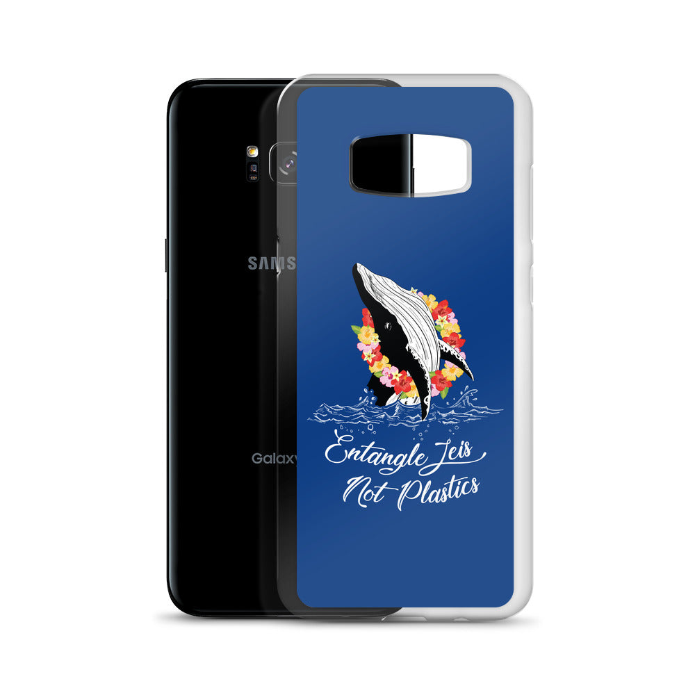 Entangle Leis Samsung Case Dark Blue - Splashing Apparel