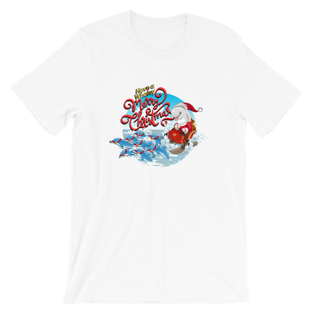 Santa’s Reindolphins T-Shirt - Splashing Apparel