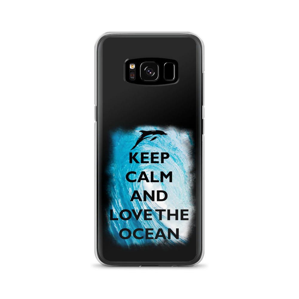 Keep Calm and Love the Ocean Samsung Case - Splashing Apparel